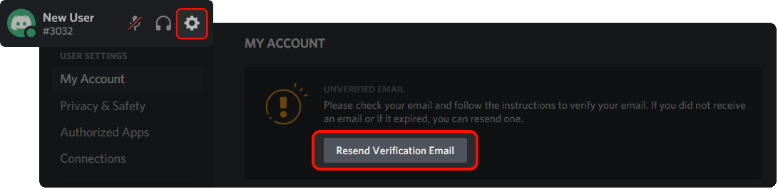 Image showing how to verify your email on Discord